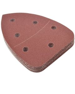 HQRP 120-Grit 5.5" X 3.875" Hook & Loop Sand Paper for Black & Decker Mouse Detail Sander, 10 Pack