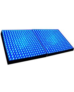 HQRP 28W 450 Blue LED Spectrum Hydroponic Plant Grow Light Panels / Lamps + Hanging Kit + UV Meter